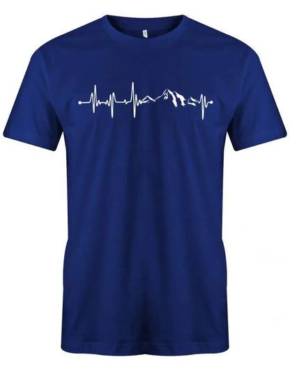 Herzschlag Berge - EKG - Herren T-Shirt
