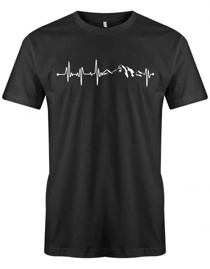 Herzschlag Berge - EKG - Herren T-Shirt