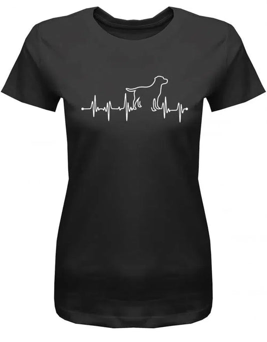 Herzschlag - Hund Hündin - Damen T-Shirt