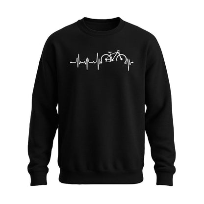 Herzschlag EKG - Biker Fahrradfahrer - Unisex Pullover schwarz