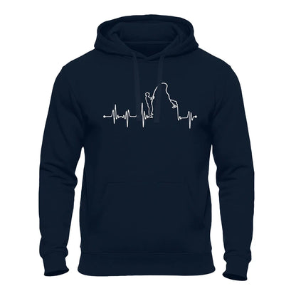 Angeln Hoodie blau – Herzschlag Fishing Angler Pullover
