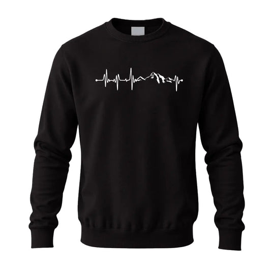 Herschlag Berge Pullover in Schwarz