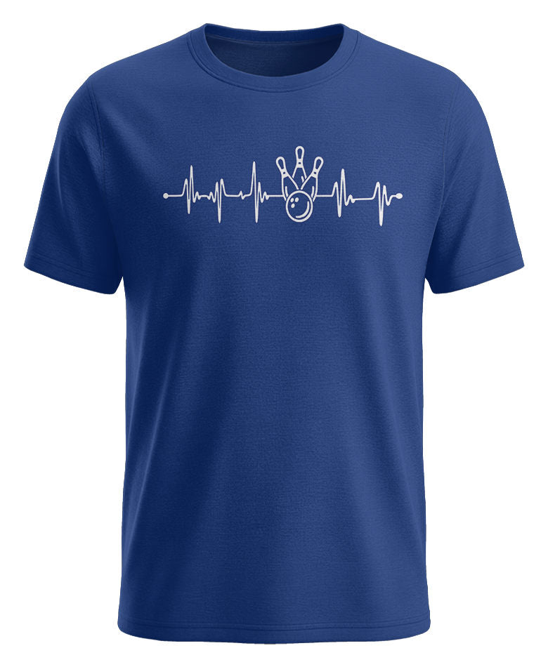 Herzschlag Bowling EKG - Bowler - Herren T-Shirt royalblau
