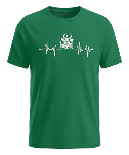 Herzschlag Drummer - Schlagzeuger – Herren T-Shirt grün