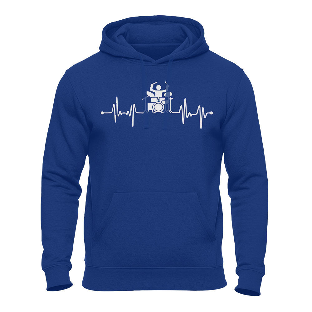 Herzschlag Drummer - Schlagzeuger – Unisex Hoodie royalblau