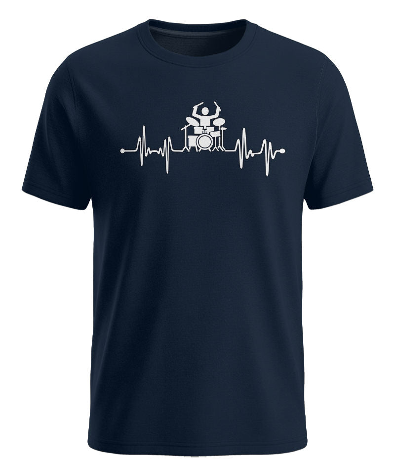 Herzschlag Drummer - Schlagzeuger – Herren T-Shirt navy