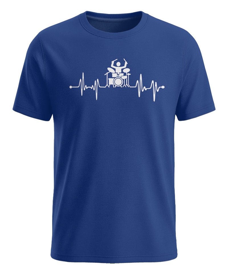 Herzschlag Drummer - Schlagzeuger – Herren T-Shirt royalblau