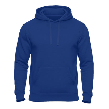 Einfarbiger Basic Unisex Hoodie in Royalblau – Kapuzenpullover für Damen und Herren