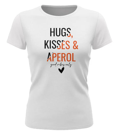 Geschenk Freundin Aperol – Damen T Shirt mit Spruch Aperol - Weiss