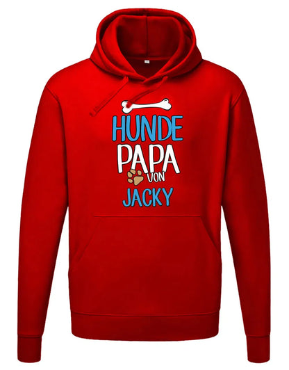 Hunde Papa Hoodie mit Namen vom Hund - Männer