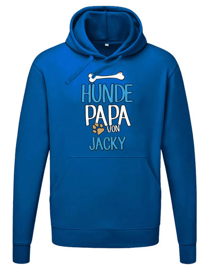 Hunde Papa Hoodie mit Namen vom Hund - Männer