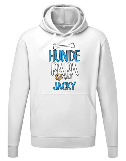 Hunde Papa Hoodie mit Namen vom Hund - Männer