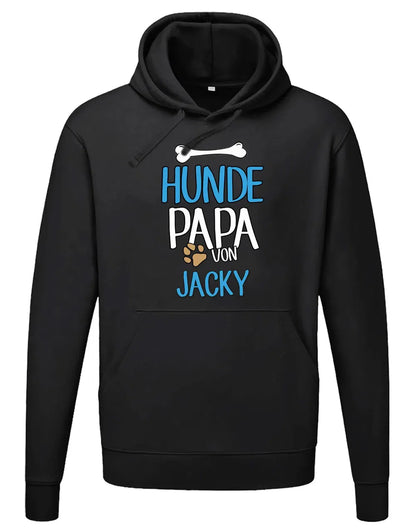 Hunde Papa Hoodie mit Namen vom Hund - Männer