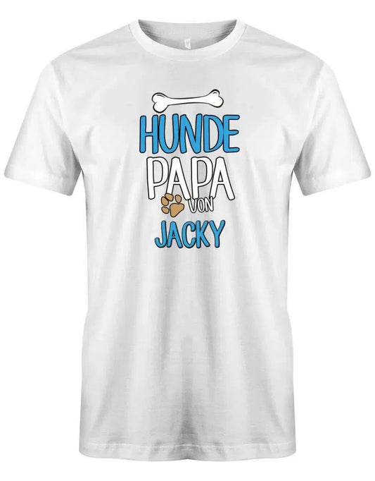 Hunde Papa Shirt mit Namen vom Hund - Männer