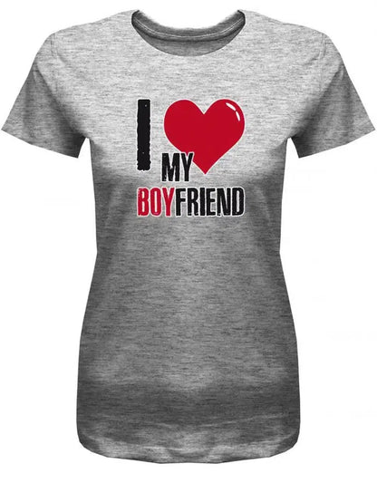 I Love my Boyfriend - Partner - Damen T-Shirt