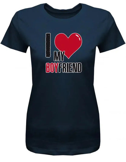 I Love my Boyfriend - Partner - Damen T-Shirt