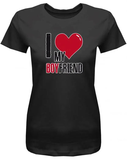 I Love my Boyfriend - Partner - Damen T-Shirt