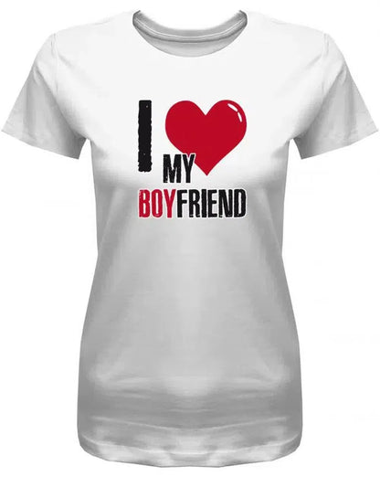 I Love my Boyfriend - Partner - Damen T-Shirt
