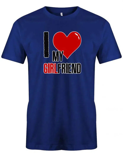 I Love my Girlfriend - Partner - Herren T-Shirt