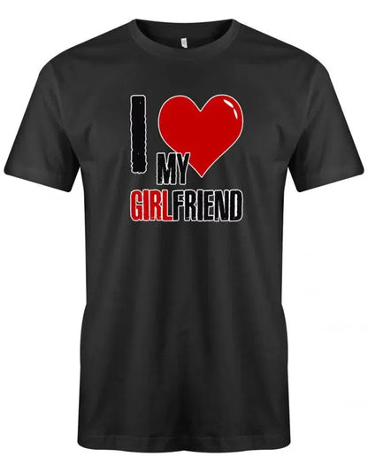I Love my Girlfriend - Partner - Herren T-Shirt