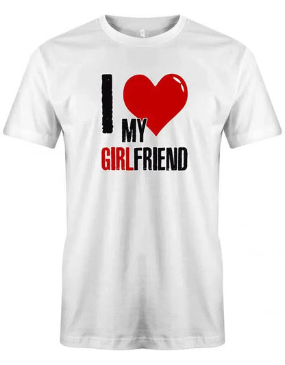 I Love my Girlfriend - Partner - Herren T-Shirt