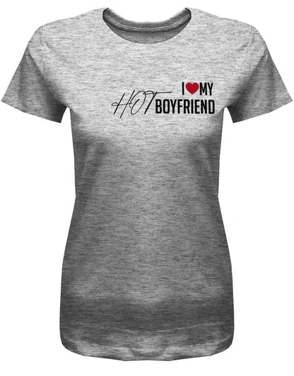 I Love my hot Boyfriend - Partner - Damen T-Shirt