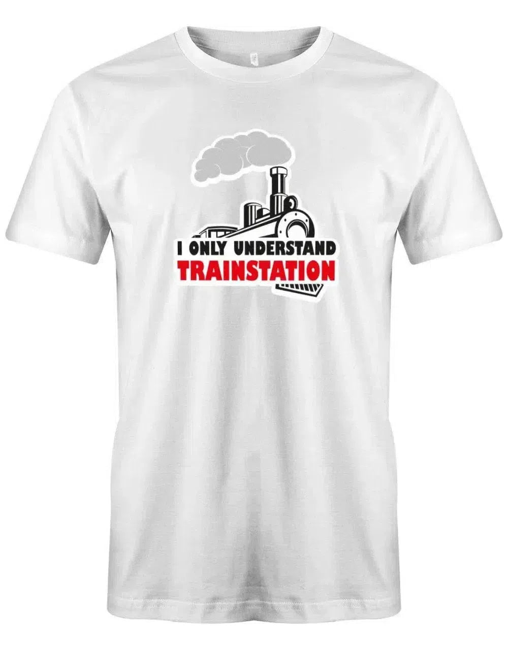 I only understand trainstation - Deutsch English - Denglish Sprüche Fun Shirt Herren