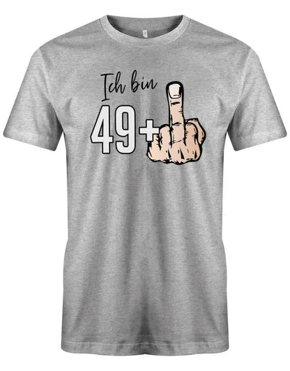 Ich bin 49 Plus 1 - Mittelfinger zum 50. Geburtstag - Geschenk - Herren T-Shirt