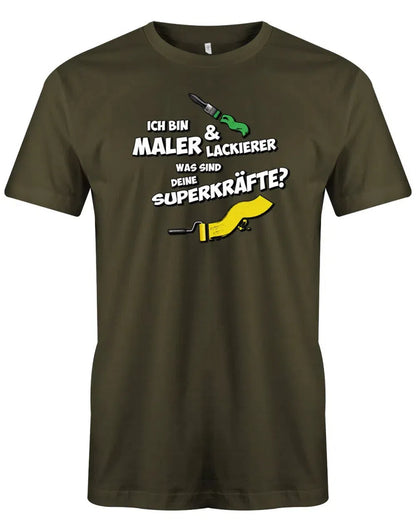 Ich bin Maler und Lackierer was sind deine Superkräfte - Herren T-Shirt