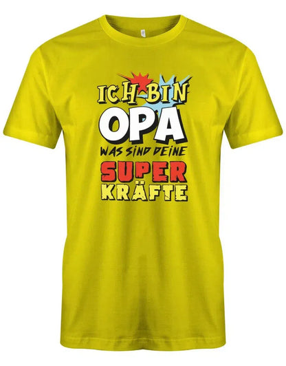 Ich bin Opa was sind deine Superkräfte - Herren T Shirt