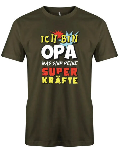 Ich bin Opa was sind deine Superkräfte - Herren T Shirt