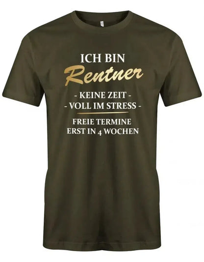 T-Shirt Rentner Spruch – lustiges Shirt zum Ruhestand für Männer