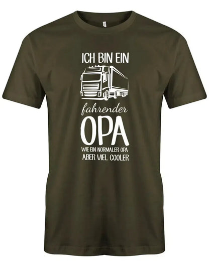 Ich bin ein LKW fahrender Opa wie ein normaler Opa aber viel cooler - Kraftfahrer - Herren T-Shirt