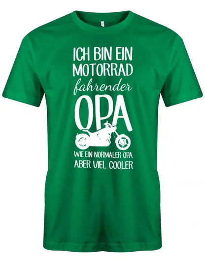Ich bin ein Motorrad fahrender Opa wie ein normaler Opa aber viel cooler - Herren T-Shirt