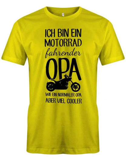 Ich bin ein Motorrad fahrender Opa wie ein normaler Opa aber viel cooler - Herren T-Shirt