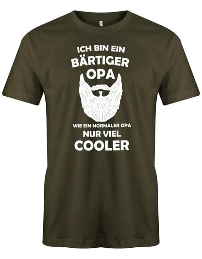 Ich bin ein bärtiger Opa - nur cooler - Opa - Herren T-Shirt