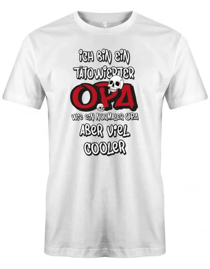 Ich bin ein tätowierter Opa - Skelett Schädel - Herren T-Shirt