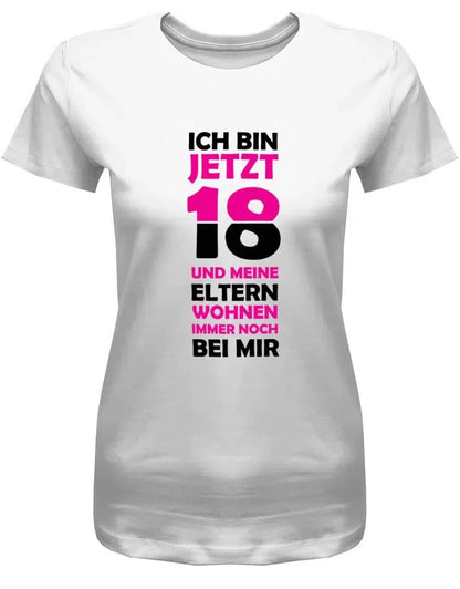 Ich bin jetzt 18 und meine Eltern wohnen immer noch bei mir - Geburtstag - Damen T-Shirt