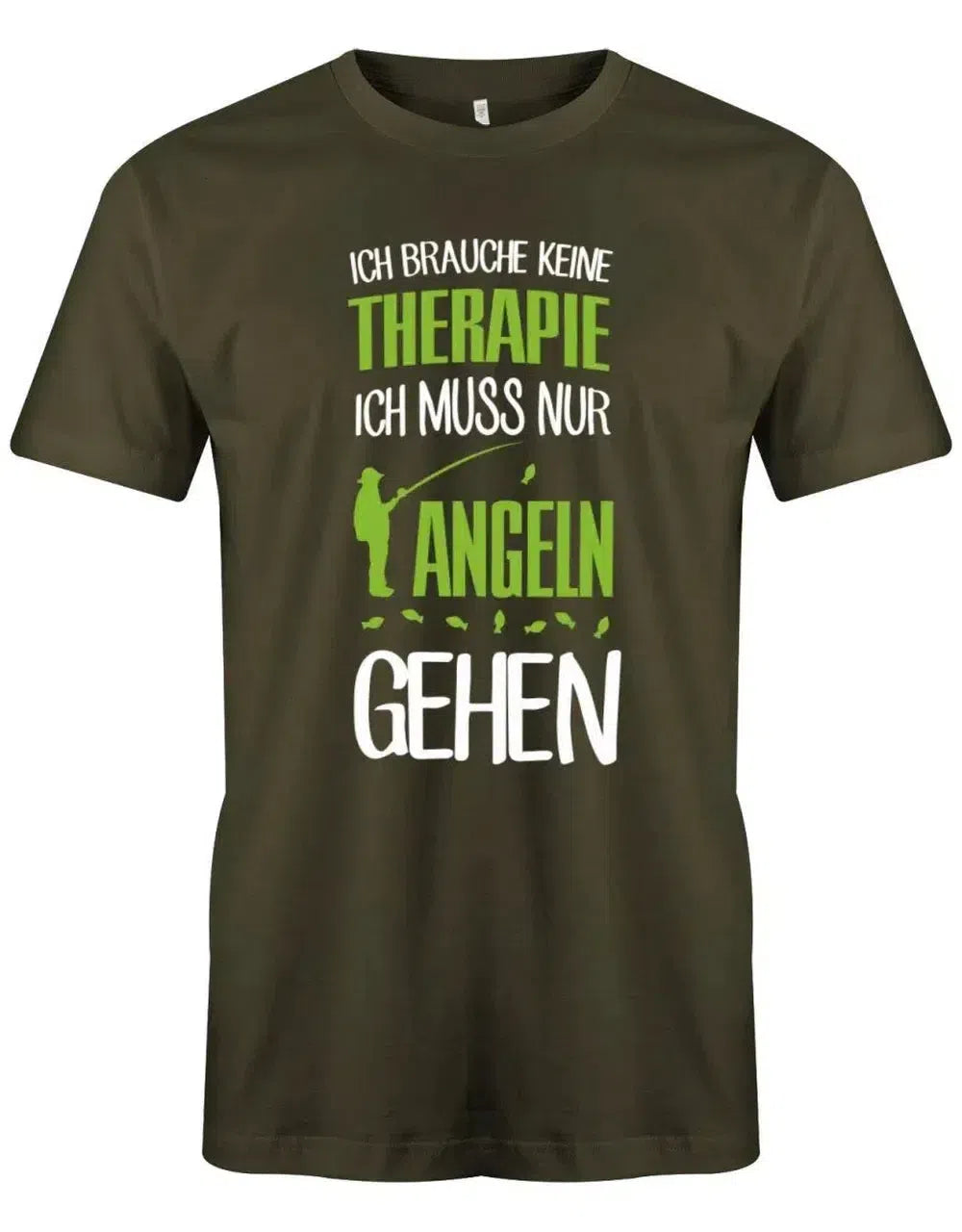 Ich brauche keine Therapie ich muss nur angeln gehen - Herren T-Shirt