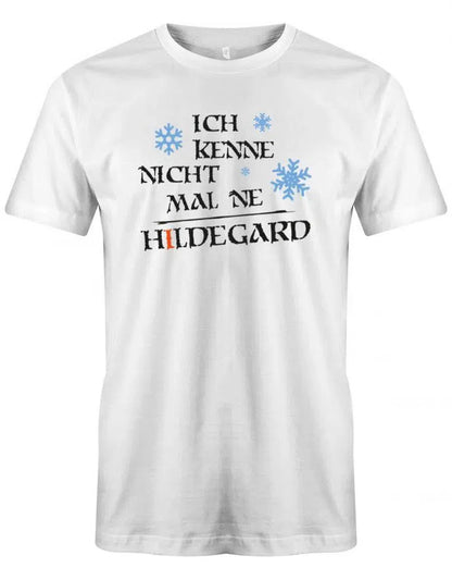 Ich kenne nicht mal ne Hildegard - Schneeflocke - Herren T-Shirt