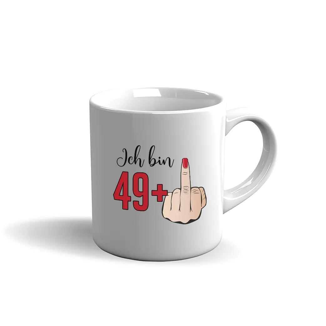 Ich bin 49+1 Mittelfinger – 50. Geburtstag Lustige Tasse
