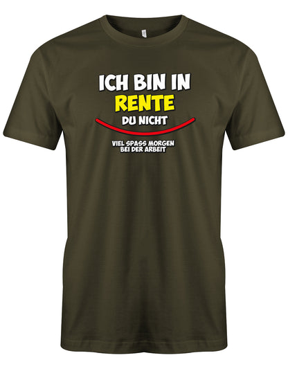 bedrucktes shirt rente tshirt rente ruhestand bedrucktes t-shirt rente morgen arbeit army