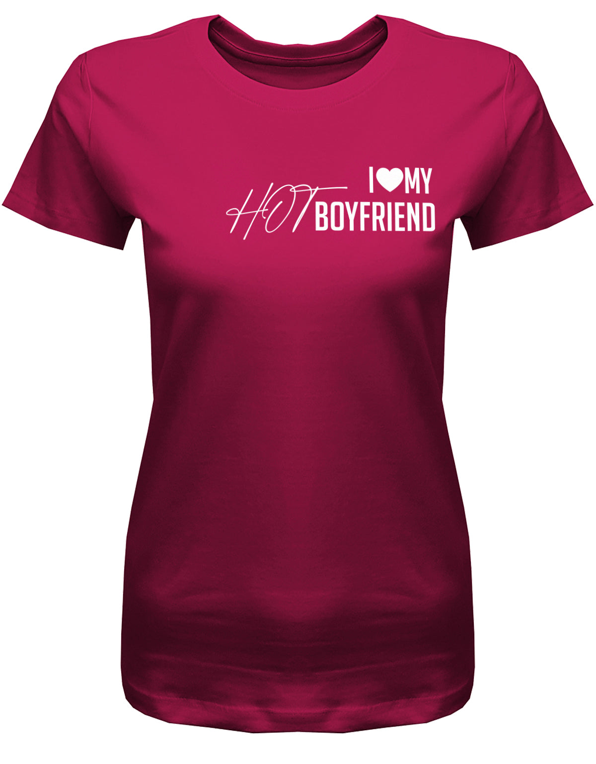 I Love my hot Boyfriend - Partner - Damen T-Shirt