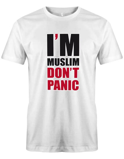 I´m muslim don´t panic - Herren T-Shirt