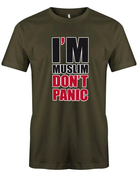 I´m muslim don´t panic - Herren T-Shirt