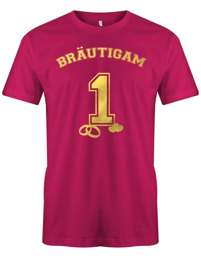 JGA Shirt Männer - Bräutigam No.1 in Gold