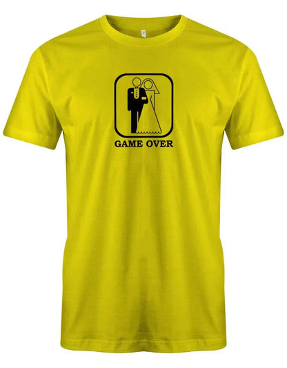 JGA Shirt Männer - Game Over Braut und Bräutigam Toillettenmännchen