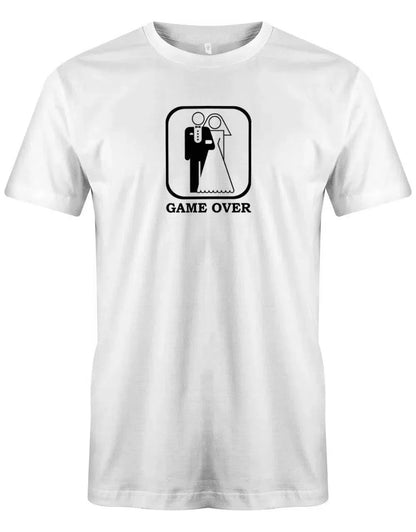 JGA Shirt Männer - Game Over Braut und Bräutigam Toillettenmännchen