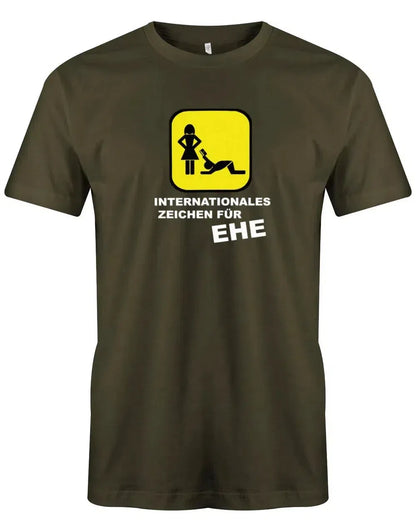 JGA Shirt Männer - Internationales Zeichen für Ehe