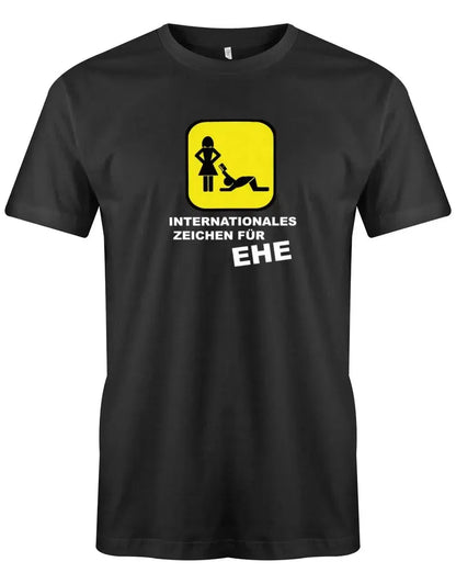 JGA Shirt Männer - Internationales Zeichen für Ehe